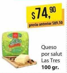 Supermercados Damesco Queso Por Salut Las Tres oferta