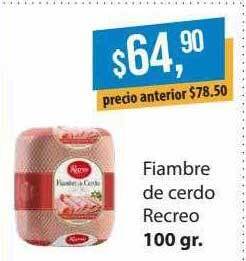 Supermercados Damesco Fiambre De Cerdo Recreo oferta