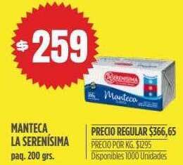 Supermercados Vea Manteca La Serenísima oferta