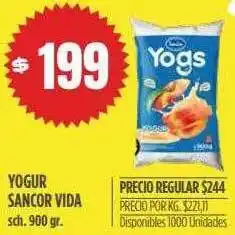 Supermercados Vea Yogurt Sancor Vida oferta