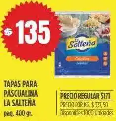 Supermercados Vea Tapas Para Pásculaina La Salteña oferta
