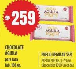 Supermercados Vea Chocolate águila oferta