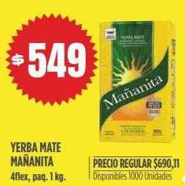 Supermercados Vea Yerba Mate Mañanita oferta