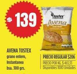 Supermercados Vea Avena Tostex oferta