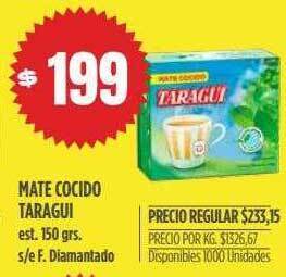 Supermercados Vea Mate Cocido Taragui oferta
