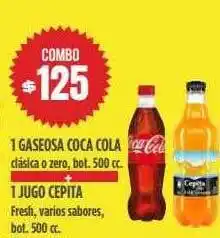 Supermercados Vea 1 Gaseosoa Coca Cola 1 Jugo Cepita oferta