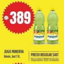 Supermercados Vea Jugo Minerva oferta