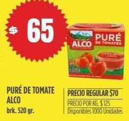Supermercados Vea Puré De Tomate Alco oferta
