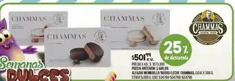 Coto Alfajor Membrillo Negro Leche Chammas 25% De Descuento oferta