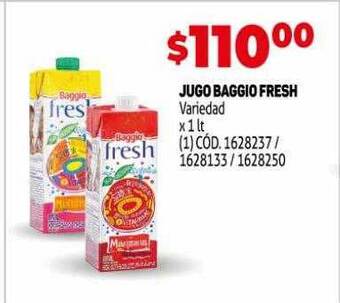 Makro Jugo Baggio Fresh oferta