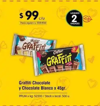 Jumbo Graffiti Chocolate Y Chocolate Blanco oferta