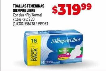 Makro Toallas Femeninas Siempre Libre oferta
