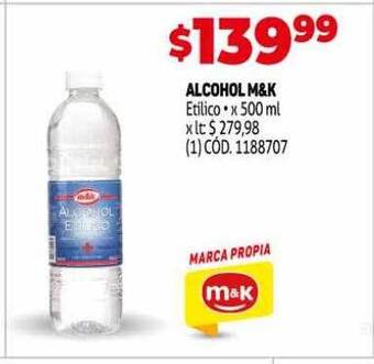 Makro Alcohol M&k oferta