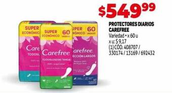 Makro Protectores Diarios Carefree oferta