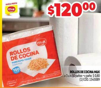 Makro Rollos De Cocina M&k oferta