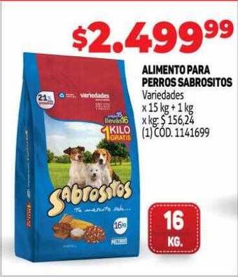 Makro Alimento Para Perros Sabrositos oferta