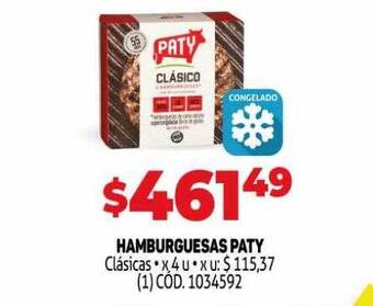 Makro Hamburguesas Paty oferta