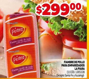 Makro Fiambre De Pollo Para Emparedados La Piara oferta