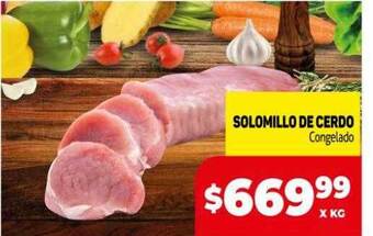Makro Solomillo De Cerdo Congelado oferta