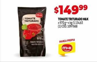 Makro Tomate Triturado M&k oferta