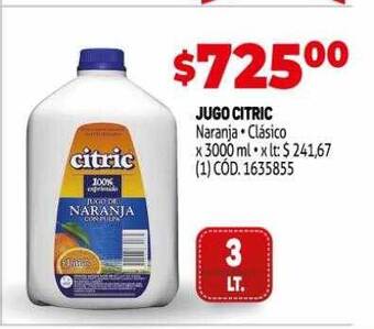 Makro Jugo Citric oferta