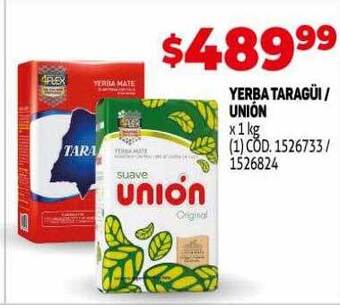 Makro Yerba Taragüi Unión oferta
