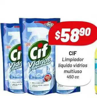 Almacor Cif Limpiador Líquido Vidrios Multiuso 450 cc oferta