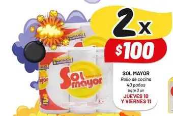 Almacor Sol Mayor Rollo De Cocina 40 paños 3 un oferta
