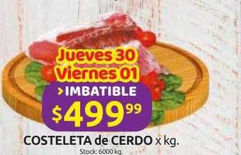 Cordiez Costeleta De Cerdo oferta
