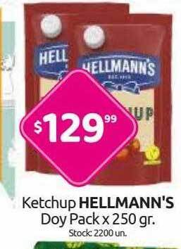 Cordiez Ketchup Hellmann's Doy Pack oferta