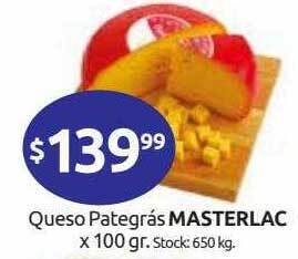 Cordiez Queso Pategrás Masterlac oferta