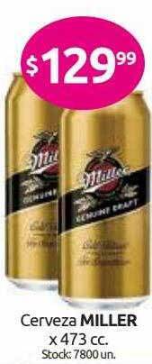 Cordiez Cerveza Miller oferta