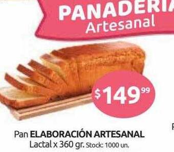 Cordiez Pan Elaboración Artesanal Lactal oferta
