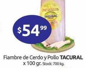 Cordiez Fiambre De Cerdo Y Pollo Tacural oferta