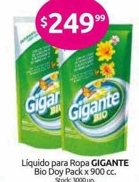 Cordiez Líquido Para Ropa Gigante Bio Doy Pack oferta