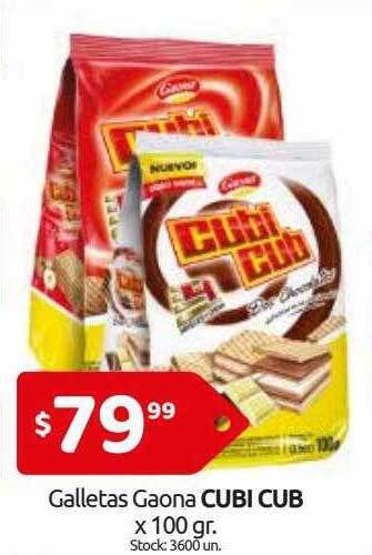 Cordiez Galletas Gaona Cubi Cub oferta