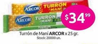 Cordiez Turrón De Mani Arcor oferta