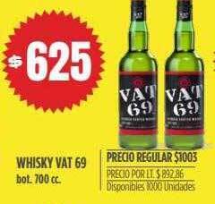 Supermercados Vea Whisky Vat 69 oferta