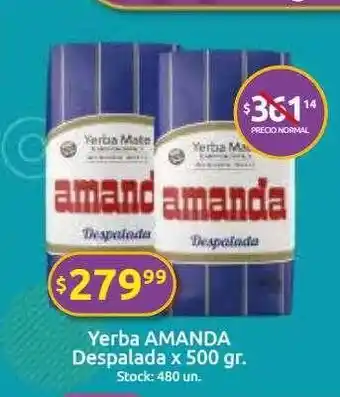 Cordiez Yerba Amanda Despalada oferta