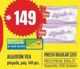 Supermercados Vea Algodón Vea oferta