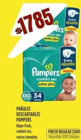 Supermercados Vea Pañales Descartables Pampers oferta