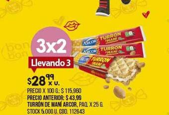 Coto Turrón De Mani Arcor oferta