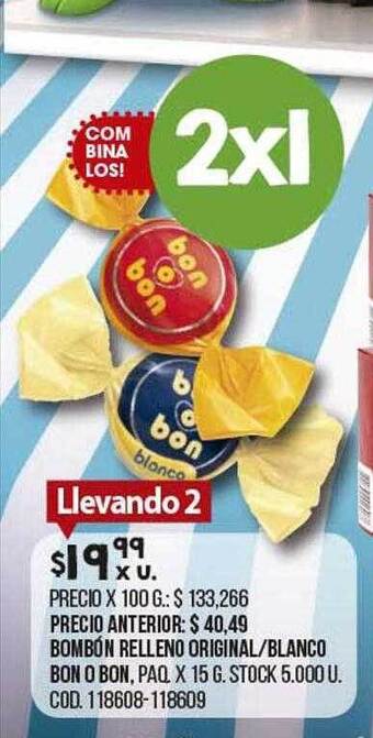 Coto Bombón Relleno Original Blanco Bon O Bon oferta