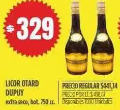 Supermercados Vea Licor Otard Dupuy oferta