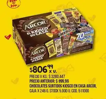 Coto Chocolate Surtidos Kiosco En Casa Arcor oferta