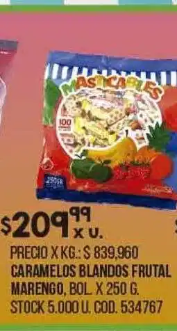 Coto Caramelos Blandos Frutal Marengo oferta
