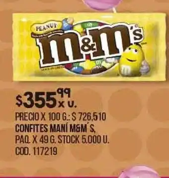Coto Confites Maní M&m's oferta