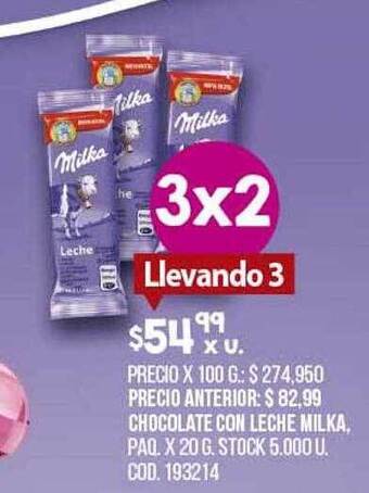 Coto Chocolate Con Leche Milka oferta