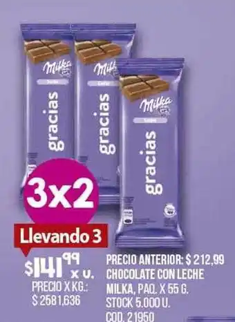 Coto Chocolate Con Leche Milka oferta