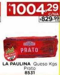 Hipermay La Paulina Queso Prato oferta